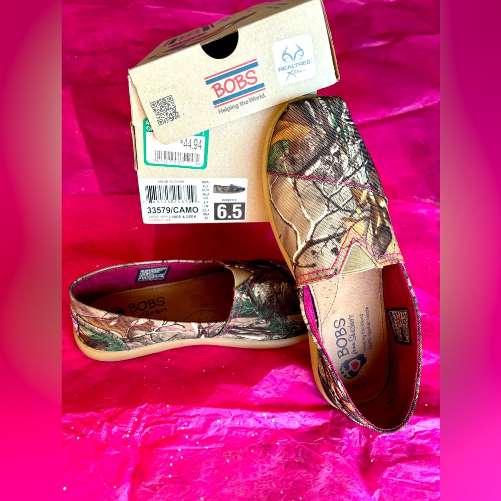 Bobs Camo & Pink Shoes Gem